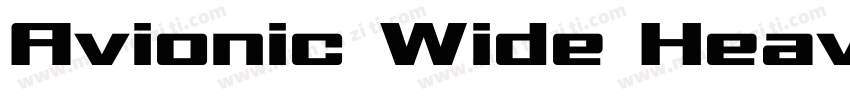 Avionic Wide Heavy字体转换